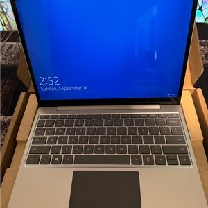 Microsoft Gray Laptop with Black Keyboard